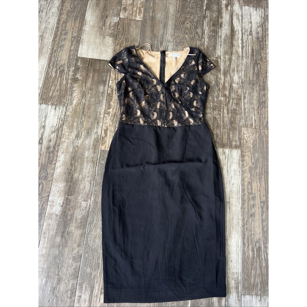Dress the‎ Population Black Dress Size Large Lace Work Business Wedding Jaleah